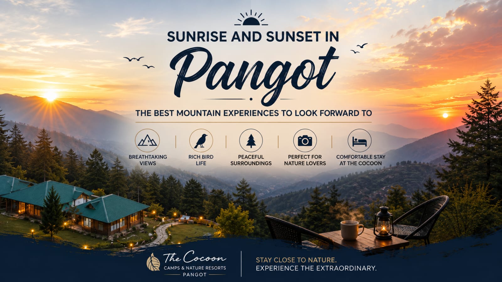 Sunrise and Sunset in Pangot